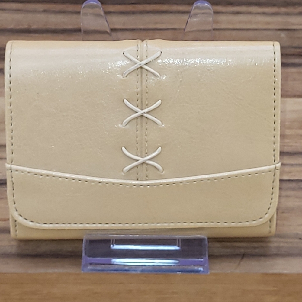 Women's Tan Wallet With Front Stitching Detail, Like New